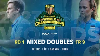 2023 PDGA Pro Worlds | MIXED DOUBLES | R1F9 Feature | Tattar - Lätt | Gannon - Buhr