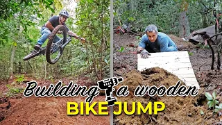 Building a fun bike jump out of wood
