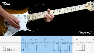 Bon Jovi - Bed Of Roses Guitar Solo Lesson With Tab (Slow Tempo)