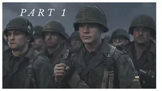 CALL OF DUTY WW2 Walkthrough Gameplay Part 1 - Mission#1 : D-Day - No Commentary (Full HD 1080p)