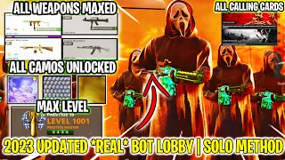 SOLO XP+CAMO *REAL* Bot Lobby Glitch UNLIMITED TIME (Cold War Level 1000 + DM Ultra Method)