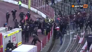 Bulgaria. 31.10.2021 CSKA Sofia - Lokomotiv Plovdiv Fight before the match