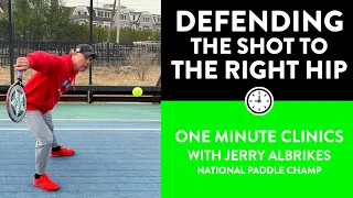 One-Minute Paddle — How to Defend the Shot at the Right Hip