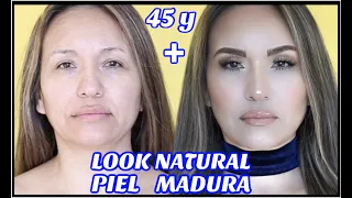 MAQUILLAJE "NATURAL" TRANSFORMA TU ROSTRO PIEL MADURA/PASO A PASO