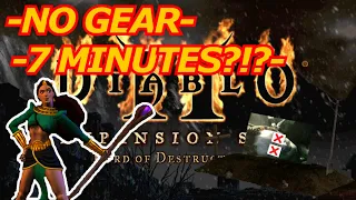 Beat Diablo 2 LOD in 7 MINUTES! with NO GEAR?!? | how to use -act5 target line and -act5 Competition