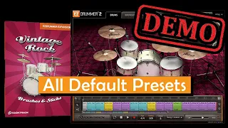 Toontrack EZDrummer 2 Vintage Rock EZX All Drum Presets Demo