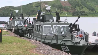 PRESIDENT MUSEVENI HAS LAUNCHED A NEW UPDF MARINE PIER AT SUSTAINABLE BASE IN MAYUGE