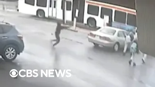 Philadelphia police release surveillance video of shooting near bus stop