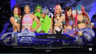 WWE 2K24 Bayley , Bianca Belair & Naomi Vs Asuka , Dakota Kai & Iyo Sky Tag Team Match