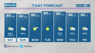 Showers and storms return Saturday | July 7, 2023 #WHAS11 5 p.m. weather