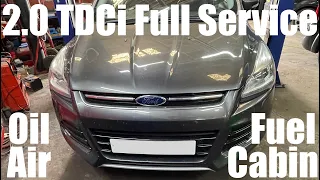 2014-2018 Ford KUGA 2.0 TDCi FULL Filter Service - Air Oil Cabin Fuel - T7MA