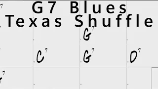 G7 blues Texas shuffle Backing Track [120bpm]