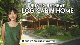 Rustic Retreat Log Cabin Home in The Woodlands Tagaytay | Golden Sphere Realty