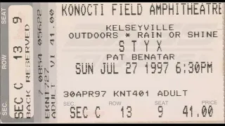 STYX -  Konocti Field Amphithere,  Kelseyville, CA.  July 27, 1997