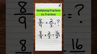 Multiplying Fractions by Fractions | Math with Mr. J #Shorts