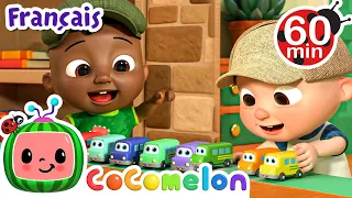 10 petits bus | CoComelon en Français | Chansons pour bébés