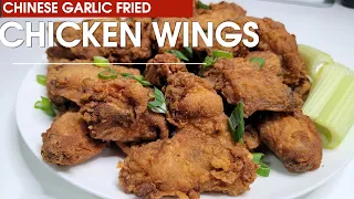 DELICIOUS CHINESE GARLIC FRIED CHICKEN WINGS - Quick and Easy Recipe