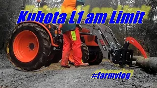 Kubota am Limit ! #Farmvlog 8 oder #Holzvlog Der L1 muss zeigen was er kann