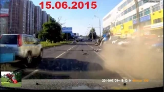 БУДЬТЕ ОСТОРОЖНЕЕ  Подборка МОТО дтп Июнь 2016 / Motorcycle crash compilation 2