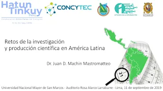 Retos de la investigación y producción científica en América Latina #HatunTinkuyPerú