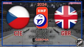 TSCHECHIEN - GROßBRITANNIEN 🏆 Hauptrunde ★ 2024 IIHF Ice Hockey World Championship