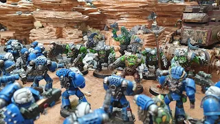 4000 points of Orks vs Space Marines, Warhammer 40k battle report