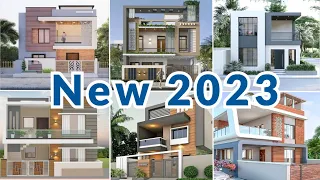Top 50 modern 2 floor house elevation design | Double floor home front elevation design 2023
