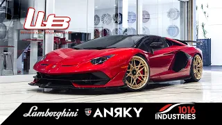 LAMBORGHINI AVENTADOR SVJ: 1016 EXHAUST + NOVITEC SPRINGS +ANRKY WHEELS