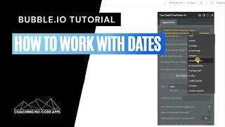 Working with Dates in your Bubble.io App