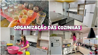 GANHEI UMA GELADEIRA NOVA 🙏 ORGANIZAÇÃO DOS ARMÁRIOS | COMO ESTÁ A OUTRA COZINHA