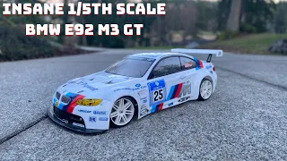 INSANE 1/5th scale FG BMW E92 M3 GT RC car..real DISC BRAKES?!!