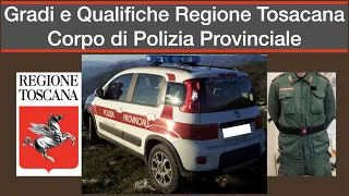 Gradi e Qualifiche Polizia Provinciale Regione Toscana