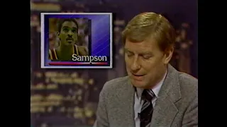 Houston Rockets vs Boston Celtics (3-24-1986) "Ralph Sampson Takes A Fall At The Boston Gardens"