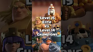 How much better are Elite Level 15 Champions? #clashroyale #gaming #shorts