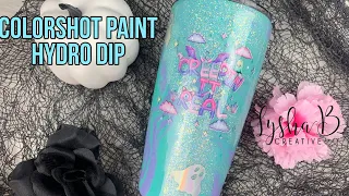 Using colorshot spray paints for the first time! How to Hydrodip, spray painting tips