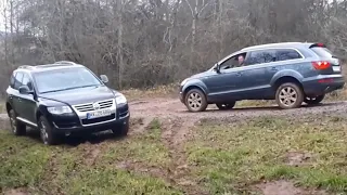 Audi Q7 vs VW Touareg Offroad