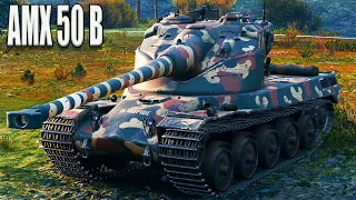 AMX 50 B - ПРОСТО ВЕЗЕНИЕ, Фьорды, 9.7К dmg, 9 kills, Колобанов, Рэдли.  WoT 1.7.1. 2К VIDEO.