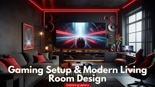 Gaming Setup & Modern Living Room Design – Merge Leisure and Lifestyle.