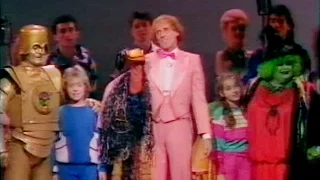 Grotbags, Redford, Rod Hull and Emu's Pink Windmill Kids at the 1985 Children's Royal Variety Show