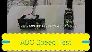 ADC  STM32F103C8 Vs Atmega328 (Arduino IDE). Speed Tests Scratch Time analogic to digital convertion