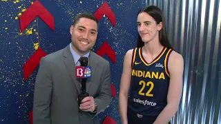 1-on-1 with Indiana Fever's Caitlin Clark at Media Day
