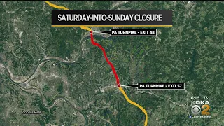 Roadway Between Allegheny Valley, Pittsburgh Interchanges On Pa. Turnpike To Close Overnight On Sund