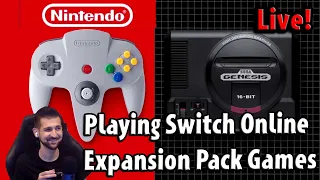 Playing Switch Online Expansion Pack Games Live!! | Nintendo Switch 1080P HDR
