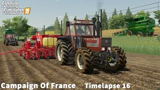 Planting Potatoes, Harvesting Corn & Wheat│Campaign Of France│FS 19│Timelapse#16