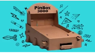 Build and Design your own Cardboard Pinball Machine with PinBox 3000