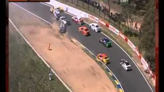 2003 Bathurst 1000 Max Wilson and Jason Bargwanna Crash and Block Track