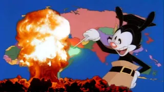 Yakko's world but countries that were bombed by the USA after the fall of germany explode