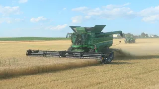 Our First Day of Nebraska Wheat Harvest