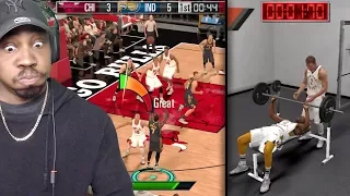 NBA 2K MOBILE GAMEPLAY! BENCH PRESS DRILL, SEASON MODE, MY TEAM PACK OPENING, JORDAN & MORE! Ep. 1