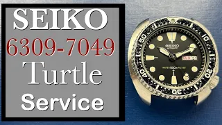 For G.V. -- Seiko 6309-7049 "Turtle" Service